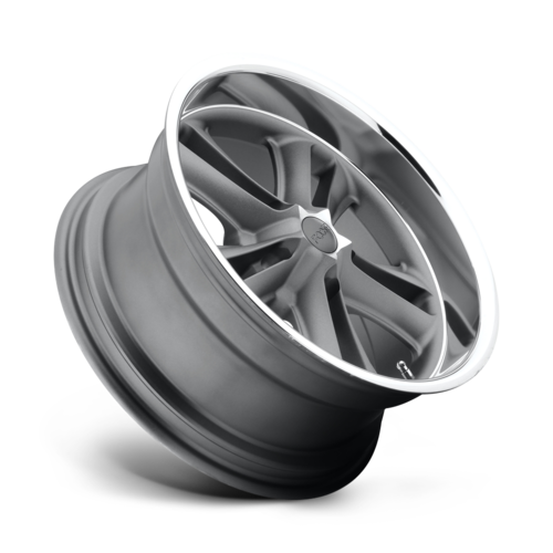 Set of 4: Foose F099 Knuckle Wheel, 17x8.0 +1 Offset 5x120.65, Matte Gun Metal Machined - F09917806145