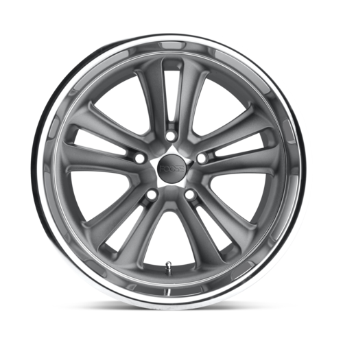 Set of 4: Foose F099 Knuckle Wheel, 17x8.0 +1 Offset 5x120.65, Matte Gun Metal Machined - F09917806145