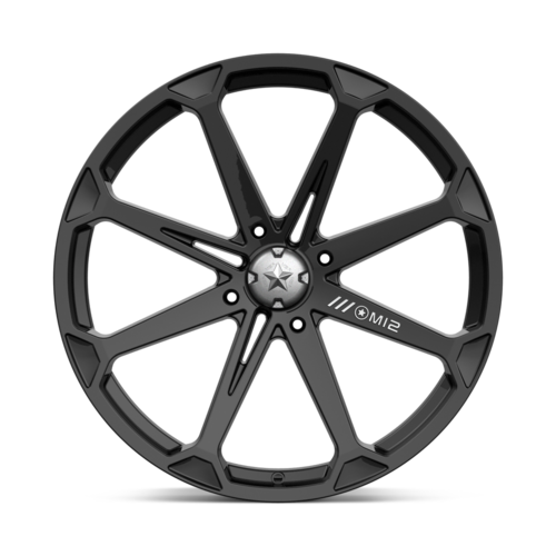 Set of 4: MSA Offroad Wheels M12 Diesel Wheel, 22x7.0 +10 Offset 4x137, Gloss Black - M12-02737