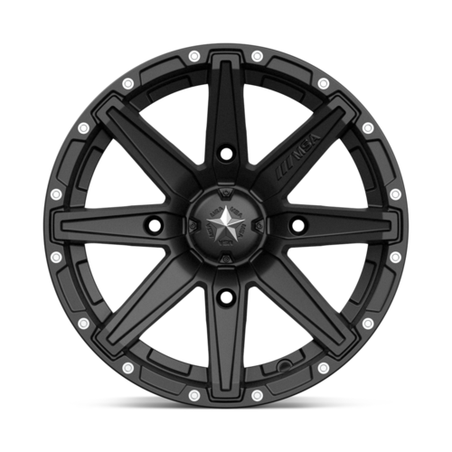Set of 4: MSA Offroad Wheels M33 Clutch Wheel, 14x10.0 +0 Offset 4x156, Satin Black - M33-04056