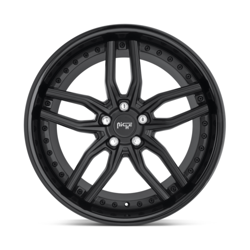 Niche M194 Methos Wheel, 19x9.5 +48 Offset 5x112, Gloss Black Matte Black - M194199543+48