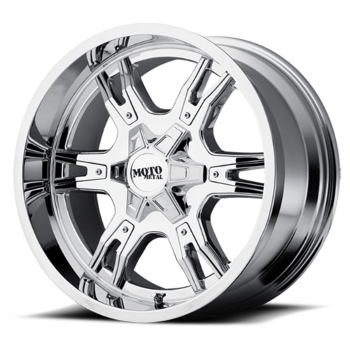 Moto Metal Mo969 Wheel, 18x10.0 -24 Offset 5x139.7, Chrome With Red And Black Accents - MO96981055224N