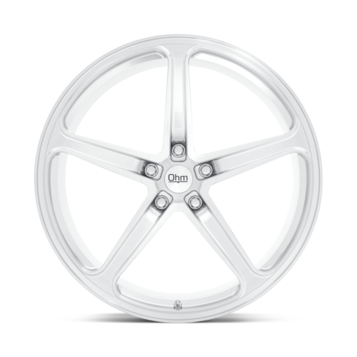 OHM Amp Wheel, 22x10.5 +30 Offset 5x120, Silver Machined - 2205AMP305120S64