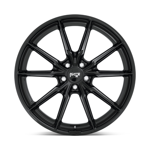 Niche M240 Rainier Wheel, 20x10.5 +40 Offset 5x112, Gloss Black - M240200543+40
