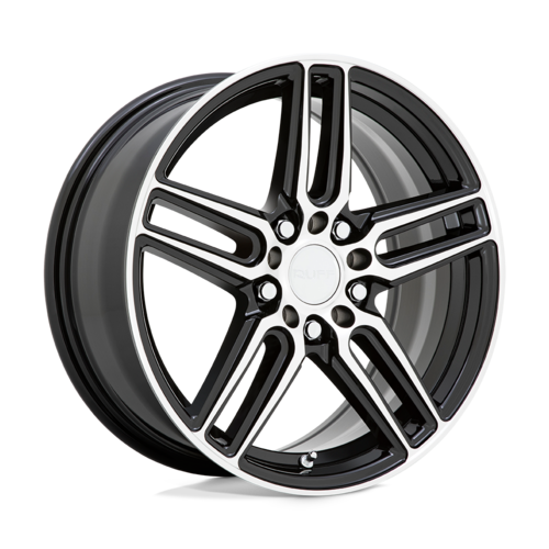 Ruff Nitro Wheel, 18x8.0 +38 Offset 5x108/5x114.3, Gloss Black W/ Machined Face - 1880RDN385D84F72