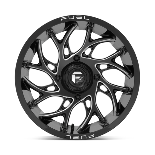 Fuel D741 Runner Wheel, 18x7.0 +13 Offset 4x156, Gloss Black Milled - D7411870A544