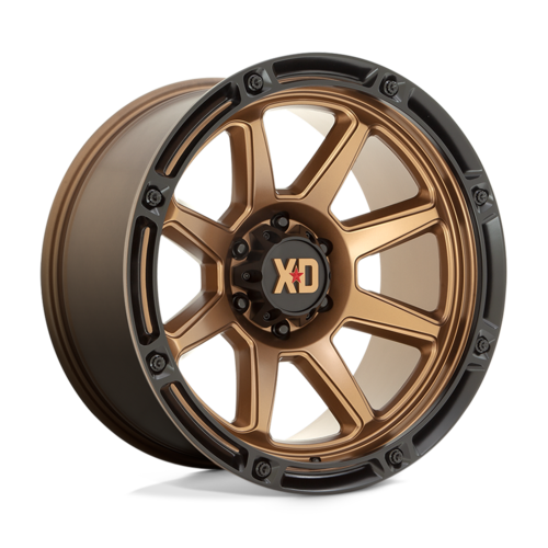 Set of 4: XD Xd863 Wheel, 20x10.0 -18 Offset 6x139.7, Matte Bronze With Black Lip - XD86321068618N