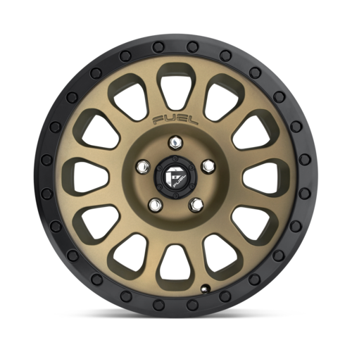 Fuel D600 Vector Wheel, 18x9.0 +20 Offset 5x150, Matte Bronze Black Bead Ring - D60018905657