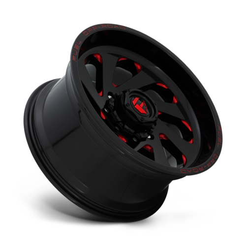 Fuel D638 Vortex Wheel, 20x12.0 -44 Offset 6x135, Gloss Black Red Tinted Clear - D63820208947