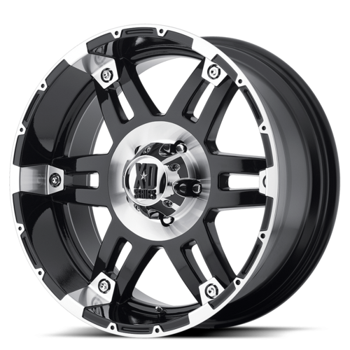 XD Xd797 Spy Wheel, 17x9.0 -12 Offset 6x139.7, Gloss Black Machined - XD79779068312N