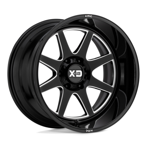 Set of 4: XD Xd844 Pike Wheel, 20x10.0 -18 Offset 6x139.7, Gloss Black Milled - XD84421068318N