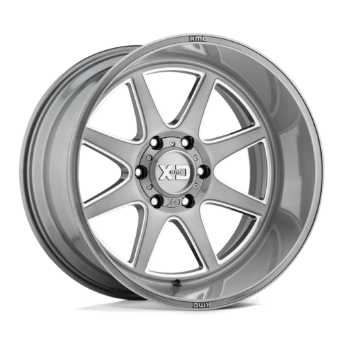 XD Xd844 Pike Wheel, 20x10.0 -18 Offset 6x139.7, Titanium Brushed Milled - XD84421068618N