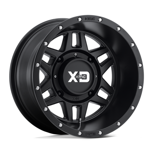 Set of 4: XD Xs128 Machete Wheel, 15x7.0 +35 Offset 4x115, Satin Black - XS12857047735