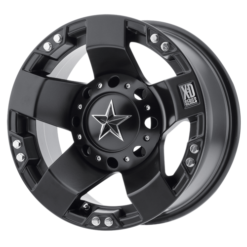 Set of 4: XD Xs775 Rockstar Wheel, 15x7.0 +0 Offset 4x115, Satin Black - XS77557047700