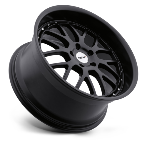 TSW Valencia Wheel, 20x10.0 +20 Offset 5x114.3, Matte Black - 2010VAL205114M76