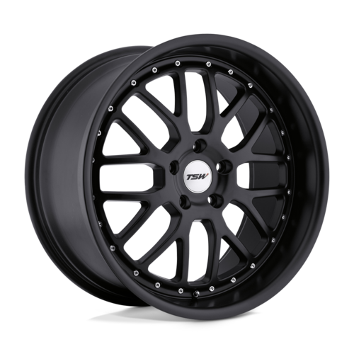 TSW Valencia Wheel, 20x10.0 +20 Offset 5x114.3, Matte Black - 2010VAL205114M76