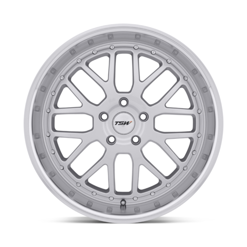 TSW Valencia Wheel, 17x8.0 +32 Offset 5x100, Silver W/ Mirror Cut Lip - 1780VAL325100S72