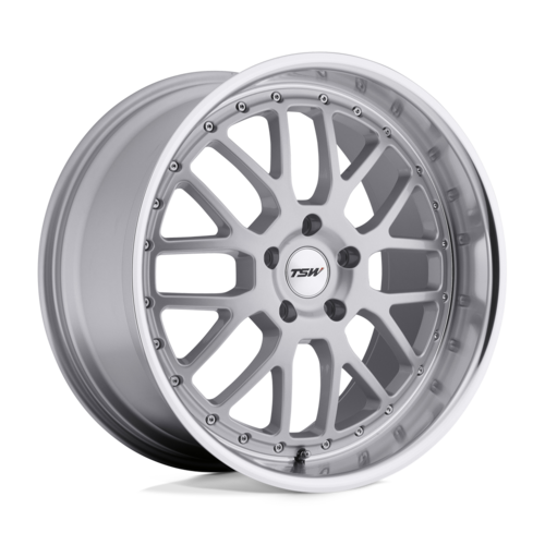 TSW Valencia Wheel, 17x8.0 +32 Offset 5x100, Silver W/ Mirror Cut Lip - 1780VAL325100S72
