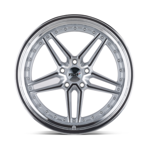 TSW Ascari Wheel, 20x10.5 +40 Offset 5x120, Silver W/ Mirror Cut Face & Lip - 2005ACR405120S76