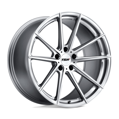 TSW Bathurst Wheel, 19x10.5 5x120, Silver W/ Mirror Cut Face - 1905BAT275120S76