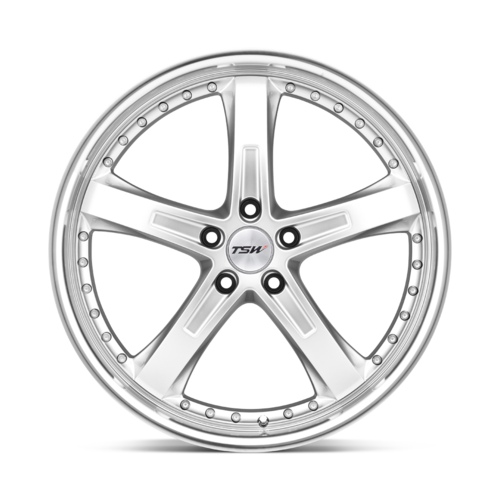 TSW Jarama Wheel, 18x9.5 +45 Offset 5x120, Hyper Silver W/ Mirror Cut Lip - 1895JAR455120S76