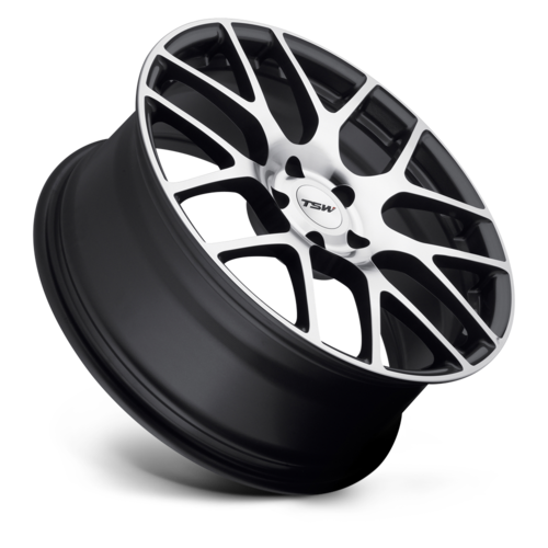 TSW Nurburgring Wheel, 20x10.0 +35 Offset 5x120, Gunmetal W/ Mirror Cut Face - 2010NUR355120S76