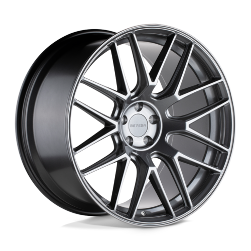Set of 4: Beyern Autobahn Wheel, 20x10.0 +25 Offset 5x120, Gloss Gunmetal - 2010ATB255120G74
