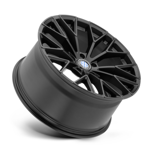 Set of 4: Beyern Antler Wheel, 18x8.5 +30 Offset 5x120, Double Black Matte Black W/ Gloss Black Face - 1885BYL305120B72