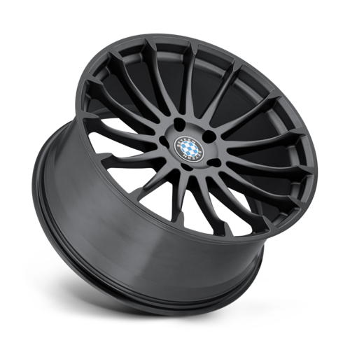 Set of 4: Beyern Aviatic Wheel, 20x9.0 +15 Offset 5x120, Matte Gunmetal W/ Gloss Black Lip - 2090BYA155120B72