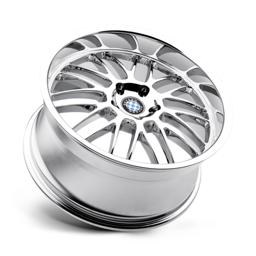 Set of 4: Beyern Mesh Wheel, 22x9.5 +20 Offset 5x120, Chrome - 2295BYM205120C72