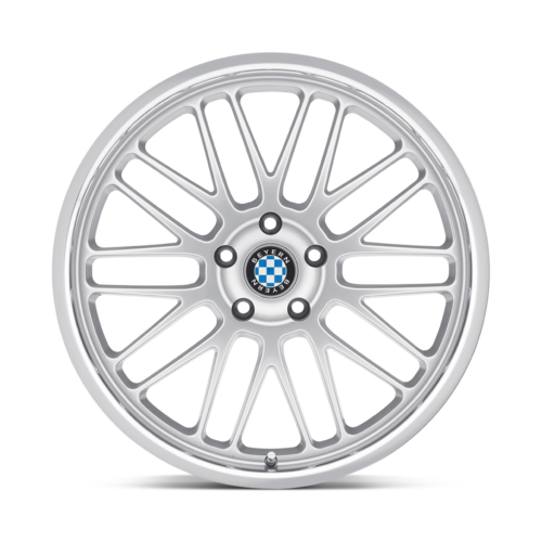 Set of 4: Beyern Mesh Wheel, 20x8.5 +20 Offset 5x120, Silver W/ Mirror Cut Lip - 2085BYM205120S74