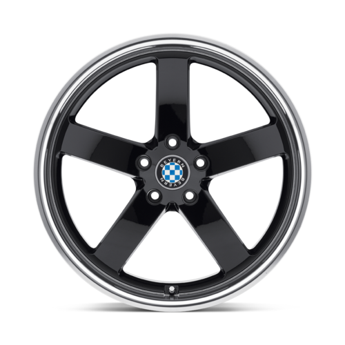 Set of 4: Beyern Rapp Wheel, 20x10.0 +25 Offset 5x120, Gloss Black W/ Mirror Cut Lip - 2010BYR255120B74
