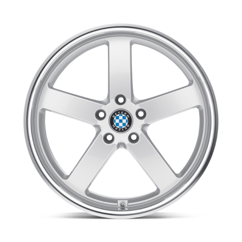 Set of 4: Beyern Rapp Wheel, 18x9.5 +25 Offset 5x120, Silver W/ Mirror Cut Lip - 1895BYR255120S74
