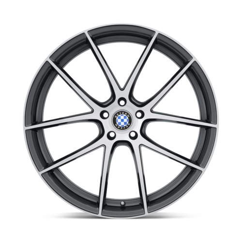 Set of 4: Beyern Ritz Wheel, 20x9.0 +35 Offset 5x120, Gloss Gunmetal W/ Brushed Face - 2090BFT355120G72
