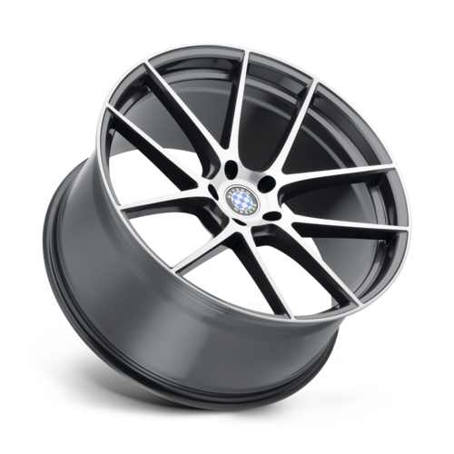 Set of 4: Beyern Ritz Wheel, 20x9.0 +35 Offset 5x120, Gloss Gunmetal W/ Brushed Face - 2090BFT355120G72