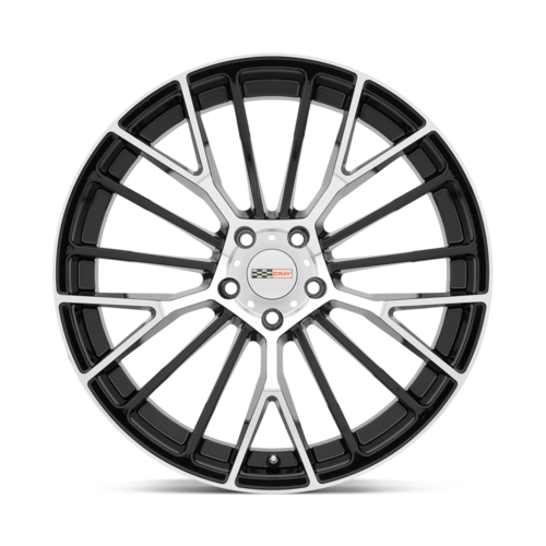Set of 4: Cray Astoria Wheel, 20x11.0 +76 Offset 5x120.65, Gloss Black W/ Mirror Cut Face - 2011CRT765121B70