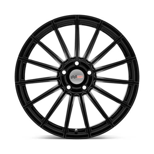 Set of 4: Cray Mako Wheel, 20x9.0 +38 Offset 5x120, Gloss Black - 2090CRM385120B67