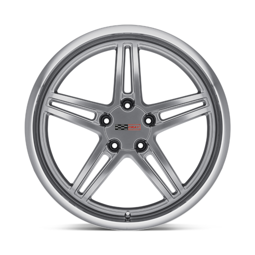 Set of 4: Cray Scorpion Wheel, 19x10.5 +65 Offset 5x120.65, Hyper Silver W/ Mirror Cut Lip - 1905CRS655121S70