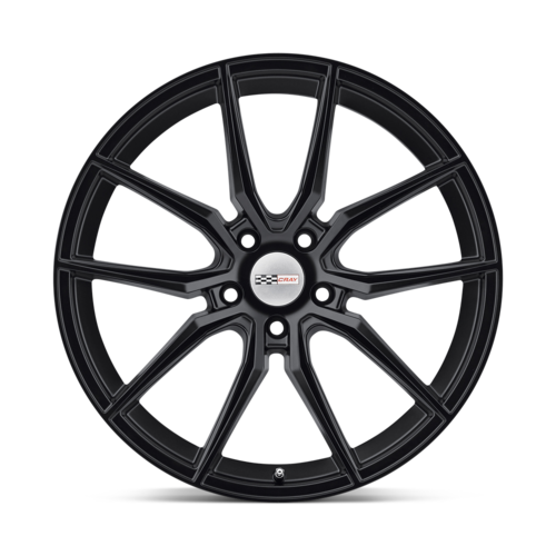 Set of 4: Cray Spider Wheel, 19x10.0 +37 Offset 5x120.65, Matte Black - 1910CRD375121M70