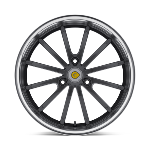 Set of 4: Genius Darwin Wheel, 17x6.5 +22 Offset 3x112, Gunmetal W/ Mirror Cut Lip - 1765GED223112G57