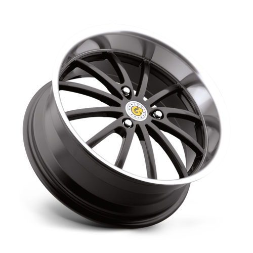 Set of 4: Genius Darwin Wheel, 15x5.5 +25 Offset 3x112, Gunmetal W/ Mirror Cut Lip - 1555GED253112G57