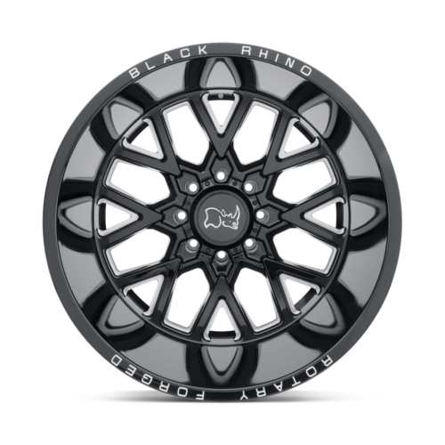 Black Rhino Grimlock Wheel, 20x11.5 -44 Offset 6x139.7, Gloss Black & Milled - 2015GRM-46140B12
