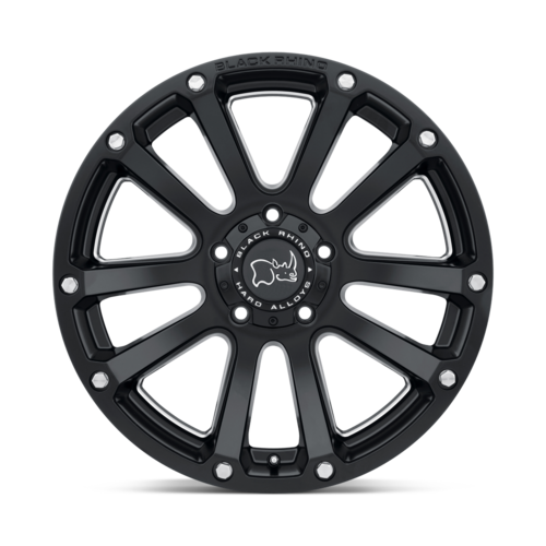 Black Rhino Highland Wheel, 18x9.5 +12 Offset 6x139.7, Matte Black W/ Milled Spokes - 1895HLD126140M12
