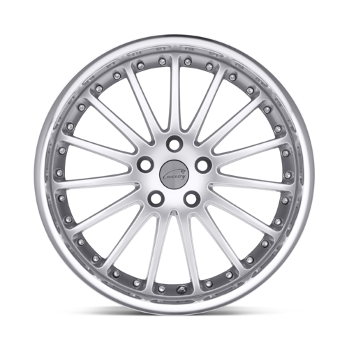 Coventry Whitley Wheel, 18x9.5 +63 Offset 5x108, Hyper Silver W/ Mirror Cut Lip - 1895COW255108S63