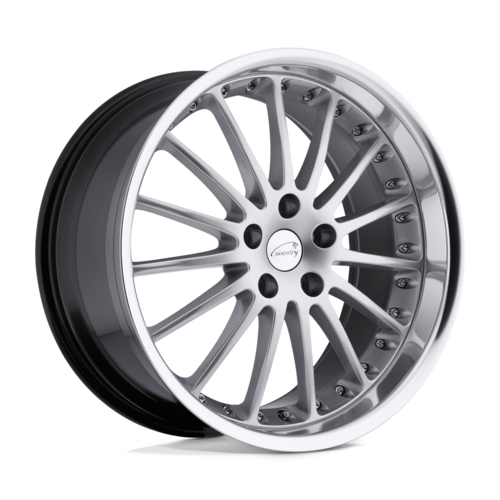 Coventry Whitley Wheel, 18x9.5 +63 Offset 5x108, Hyper Silver W/ Mirror Cut Lip - 1895COW255108S63