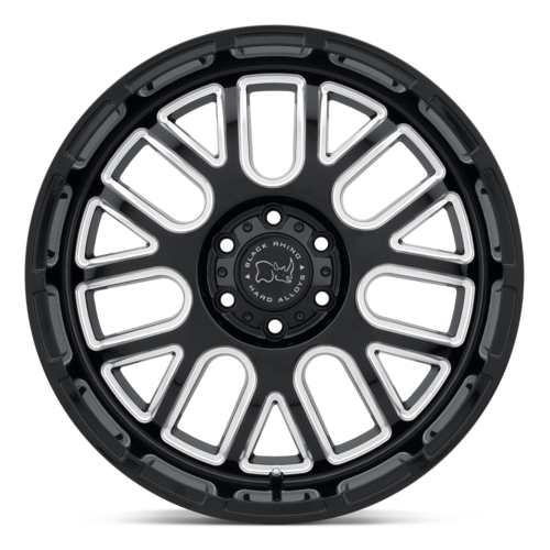 Black Rhino Pismo Wheel, 20x9.5 +6 Offset 6x139.7, Gloss Black W/ Milled Spokes - 2095PIS066140B12