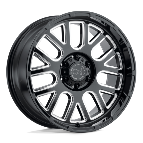 Black Rhino Pismo Wheel, 20x9.5 +6 Offset 6x139.7, Gloss Black W/ Milled Spokes - 2095PIS066140B12