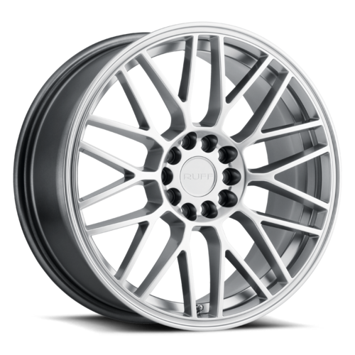 Ruff Overdrive Wheel, 18x8.0 +38 Offset 4x100/4x114.3, Hyper Silver - 1880VDR384D04S72