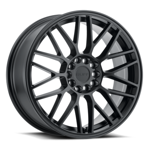 Ruff Overdrive Wheel, 18x8.0 +38 Offset 5x100/5x114.3, Matte Black - 1880VDR385D04M72