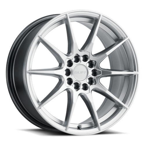 Ruff Speedster Wheel, 18x8.0 +38 Offset 5x108/5x114.3, Hyper Silver - 1880SPD385D84S72